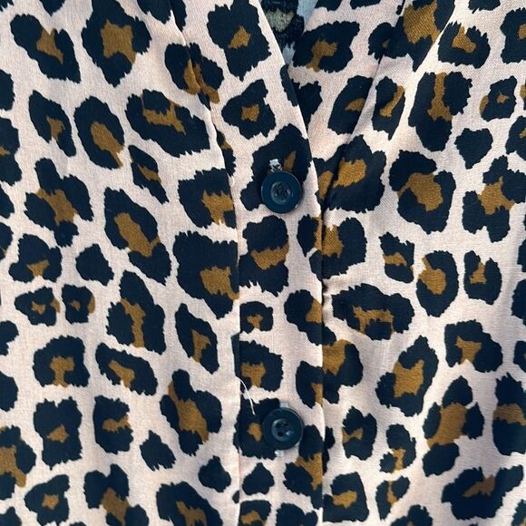 NWT Leopard Print Long Sleeve Dress Size XL - Picture 4 of 11